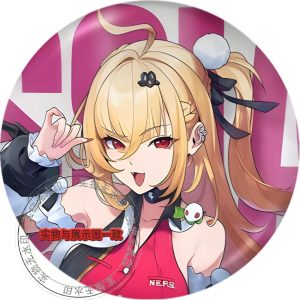 Zenless Zone Zero Sunna (Chinatsu) anime badge featuring a vibrant rainbow holographic effect.