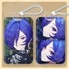 : ZZZ Pulomiya blue-haired agent sliding card holder with a transparent viewing window and vibrant UV-printed character art.