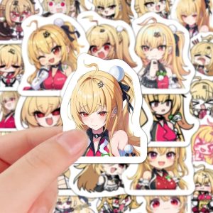 A variety of colorful Zenless Zone Zero Cissia stickers including funny chibi faces and cool tactical agent poses.