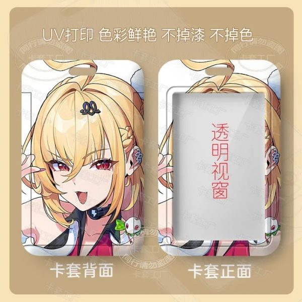 Zenless Zone Zero transparent protective card holder featuring an anime character design, suitable for photo cards, collectible cards, ID cards, access cards and standard bank cards.