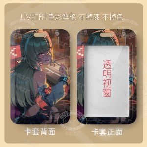 High-quality ZZZ Cissia hard shell sliding card holder with HD UV character printing and a clear ID window.