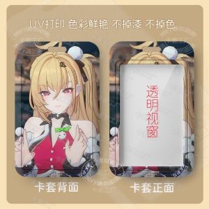 High-quality ZZZ Cissia hard shell sliding card holder with HD UV character printing and a clear ID window.