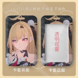 High-quality ZZZ Cissia hard shell sliding card holder with HD UV character printing and a clear ID window.