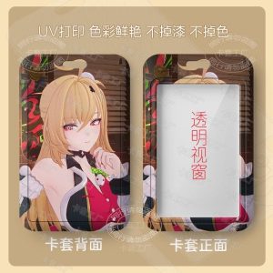 High-quality ZZZ Cissia hard shell sliding card holder with HD UV character printing and a clear ID window.