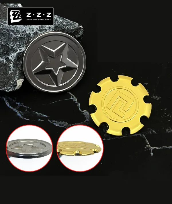 Zenless Zone Zero Denny & Gear Metal Coin Accessories ZZZ — image 5