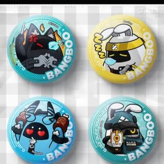 Zenless Zone Zero anime collectible button badge featuring character artwork, premium round pin for backpacks, jackets, hats, bags and accessories, perfect HoYoverse game merchandise for fans.