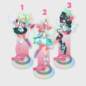 ZZZ Premium Holographic Acrylic Standee | Zenless Zone Zero Delusional Angel Virtual Idol Series | High-Aesthetic Sunna, Aria, & Nangong Yu Desktop Plate Ornament