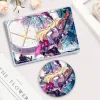 ZZZ Premium Quicksand Mahjong Block & Badge Set | Deluxe Zenless Zone Zero Liquid Glitter Acrylic Ornament