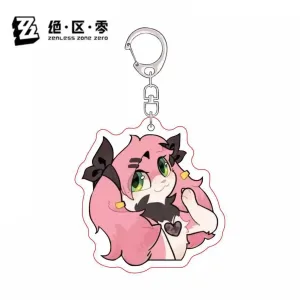 ZZZ Cute Furry Animal Series Keychain | Premium Zenless Zone Zero Acrylic Backpack Pendant