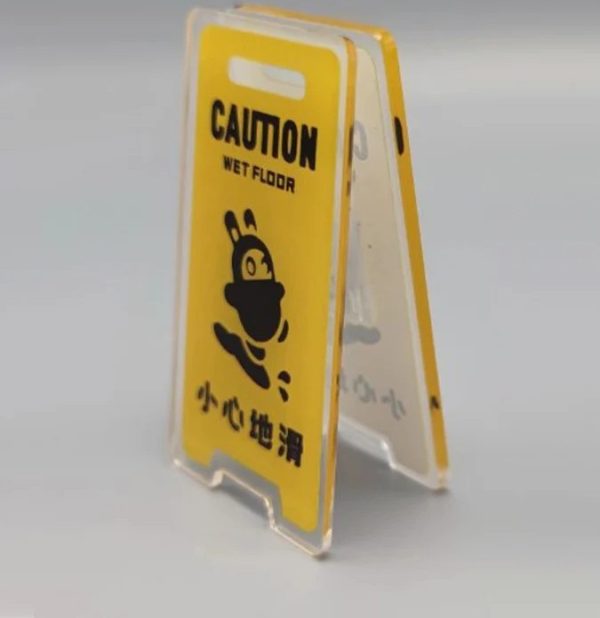 Zenless Zone Zero Bangboo Caution Wet Floor Signs Acrylic Stand ZZZ — image 2