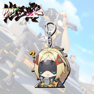 Bring a playful touch of New Eridu pop culture and tactical street aesthetics straight into your daily carry with the Trigger Chibi Expression Keychain Series. Moving past standard high-intensity combat animations, this custom fan-art collection captures the visor-wearing agent pulling a variety of comically cute faces: • Four Delightful Expression Variations: Collect your favorite moods or the entire character set: o Confused Question Mark (Design 1): Features Trigger looking off-center with a bright yellow question mark floating over her blonde hair, detailed with her signature dark visor and high-collar tactical vest. o Sleepy Drool Emote (Design 2): A comically relaxed look showing a tiny bubble pop near her mouth as she dozes off under her heavy headwear pieces. o Fluffy Neko Ears (Design 3): An absolutely precious design transforming her silhouette with matching tan-and-pink cat ears while she holds onto her gear loops. o Heart Hands Love (Design 4): A sweet portrait capturing Trigger smiling warmly while forming a bright red heart shape with her gloved hands. • Premium Double-Sided Lamination: Printed using rich, high-saturation inks permanently sealed between layers of optical-grade clear acrylic sheets. This professional sandwich crafting method ensures her light blonde hair, red triangular hair ornaments, and visor lines stay entirely waterproof and scratch-proof against keys. • Laser Die-Cut Smooth Borders: Every single pendant is precision-milled with a clear outer boundary outline. The completely smooth finish ensures it stays snag-free, keeping it safe against smartphone screen covers, tablet sleeves, or delicate clothing fabrics.