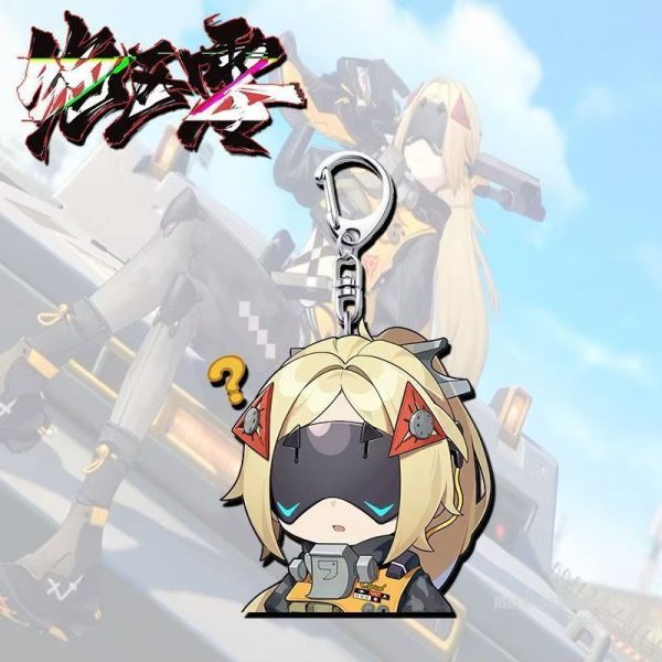 Bring a playful touch of New Eridu pop culture and tactical street aesthetics straight into your daily carry with the Trigger Chibi Expression Keychain Series. Moving past standard high-intensity combat animations, this custom fan-art collection captures the visor-wearing agent pulling a variety of comically cute faces: • Four Delightful Expression Variations: Collect your favorite moods or the entire character set: o Confused Question Mark (Design 1): Features Trigger looking off-center with a bright yellow question mark floating over her blonde hair, detailed with her signature dark visor and high-collar tactical vest. o Sleepy Drool Emote (Design 2): A comically relaxed look showing a tiny bubble pop near her mouth as she dozes off under her heavy headwear pieces. o Fluffy Neko Ears (Design 3): An absolutely precious design transforming her silhouette with matching tan-and-pink cat ears while she holds onto her gear loops. o Heart Hands Love (Design 4): A sweet portrait capturing Trigger smiling warmly while forming a bright red heart shape with her gloved hands. • Premium Double-Sided Lamination: Printed using rich, high-saturation inks permanently sealed between layers of optical-grade clear acrylic sheets. This professional sandwich crafting method ensures her light blonde hair, red triangular hair ornaments, and visor lines stay entirely waterproof and scratch-proof against keys. • Laser Die-Cut Smooth Borders: Every single pendant is precision-milled with a clear outer boundary outline. The completely smooth finish ensures it stays snag-free, keeping it safe against smartphone screen covers, tablet sleeves, or delicate clothing fabrics.