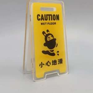 Zenless Zone Zero Bangboo Caution Wet Floor Signs Acrylic Stand ZZZ