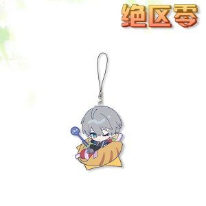 ZZZ Chibi Food Mascot Lanyard Series | Zenless Zone Zero Rubber Phone Charm Cute Belle, Wise, & Harumasa Backpack Pendant