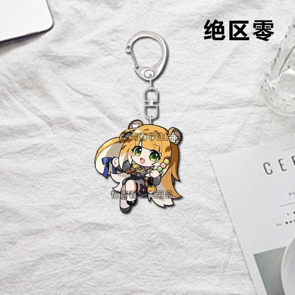 ZZZ Chibi Character Acrylic Keychain Collection Zenless Zone Zero Cute Mascot Strap Kawaii Jufu, Jane Doe, & Ellen Joe Backpack Charm — image 4