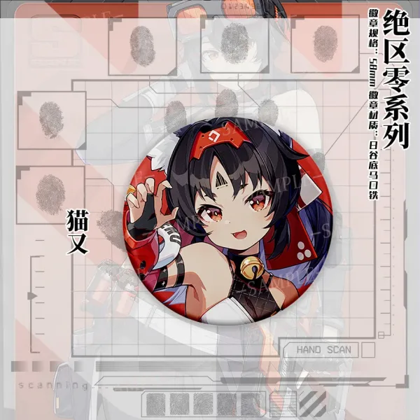 Zenless Zone Zero anime keychain featuring character artwork, acrylic, plush or silicone hanging charm for keys, backpacks, handbags and accessories, collectible HoYoverse game merchandise for fans.