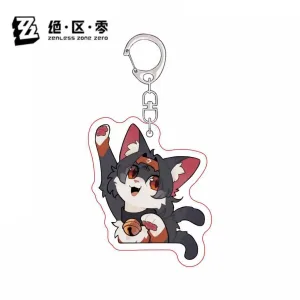 ZZZ Cute Furry Animal Series Keychain | Premium Zenless Zone Zero Acrylic Backpack Pendant