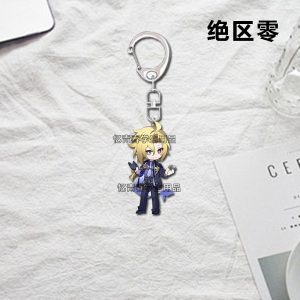 ZZZ Chibi Character Acrylic Keychain Collection Zenless Zone Zero Cute Mascot Strap Kawaii Jufu, Jane Doe, & Ellen Joe Backpack Charm