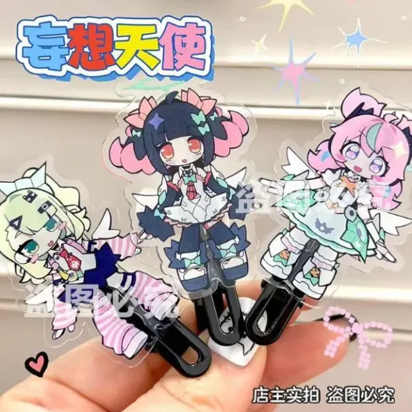 Zenless Zone Zero anime keychain featuring character artwork, acrylic, plush or silicone hanging charm for keys, backpacks, handbags and accessories, collectible HoYoverse game merchandise for fans.