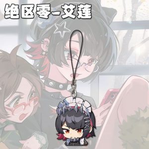 ZZZ Ellen Joe Gamer Chibi Acrylic Keychain | Premium Zenless Zone Zero Cute Maid Expression Strap