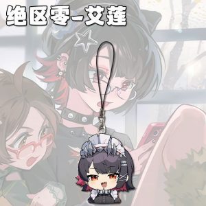 ZZZ Ellen Joe Gamer Chibi Acrylic Keychain | Premium Zenless Zone Zero Cute Maid Expression Strap