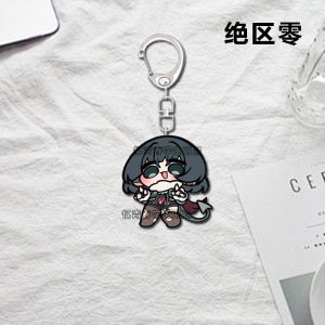 ZZZ Chibi Character Acrylic Keychain Collection Zenless Zone Zero Cute Mascot Strap Kawaii Jufu, Jane Doe, & Ellen Joe Backpack Charm