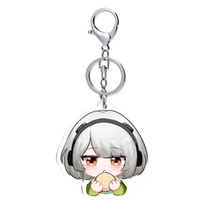 Zenless Zone Zero Anby Demara Chibi Keychain Stand Badge ZZZ