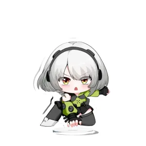 Zenless Zone Zero Anby Demara Chibi Keychain Stand Badge ZZZ