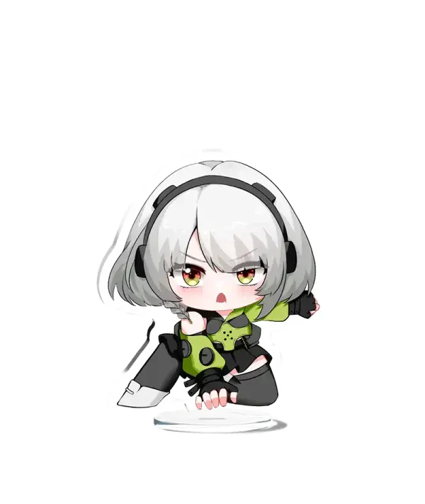Zenless Zone Zero Anby Demara Chibi Keychain Stand Badge ZZZ — image 3