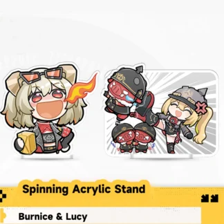 Zenless Zone Zero anime acrylic stand featuring detailed character artwork, premium transparent display figure for desks, shelves, gaming setups, room decor and collectible HoYoverse merchandise for fans.
