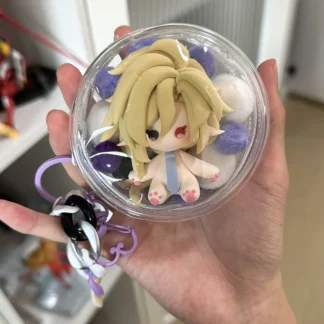 Zenless Zone Zero anime keychain featuring character artwork, acrylic, plush or silicone hanging charm for keys, backpacks, handbags and accessories, collectible HoYoverse game merchandise for fans.