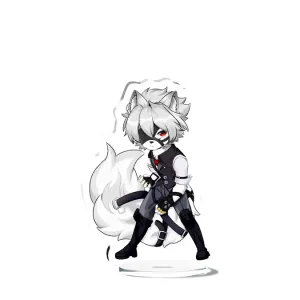 Zenless Zone Zero Von Lycaon Chibi Keychain Badge Stand ZZZ