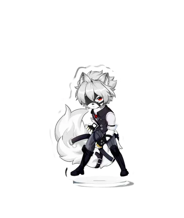 Zenless Zone Zero Von Lycaon Chibi Keychain Badge Stand ZZZ — image 3