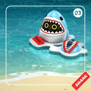 Zenless Zone Zero Sharkboo Bangboo Phone Holder 3D Printed ZZZ