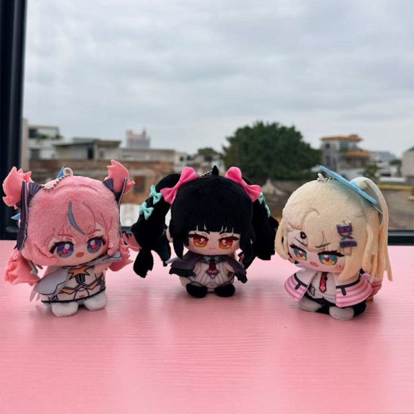 **Zenless Zone Zero anime plush doll set featuring cute chibi characters, soft collectible plush toys for display, backpacks, room decor and HoYoverse game fans.**