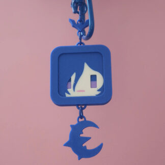 **Zenless Zone Zero anime silicone keychain featuring a cute chibi character, soft rubber pendant for keys, backpack, handbag and accessories, collectible HoYoverse game merchandise.**