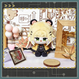 **Zenless Zone Zero anime plush doll featuring a cute chibi character with bear ears, soft collectible plush toy for backpacks, room decor, anime collections and HoYoverse fans.**