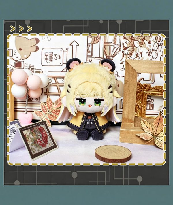 **Zenless Zone Zero anime plush doll featuring a cute chibi character with bear ears, soft collectible plush toy for backpacks, room decor, anime collections and HoYoverse fans.**