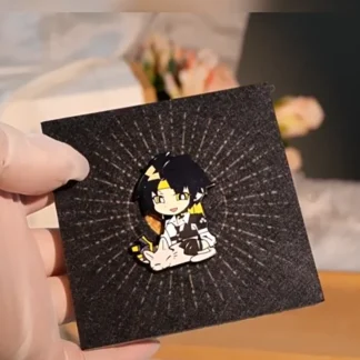 **Zenless Zone Zero anime enamel pin featuring a cute chibi character, collectible metal lapel badge for backpacks, jackets, hats, bags and accessories, HoYoverse game merchandise for fans.**