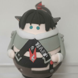 **Zenless Zone Zero Bangboo plush doll featuring a cute cat-themed design, soft collectible stuffed toy for anime fans, room decor, gaming setups and HoYoverse game collections.**