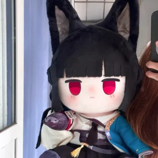 Zenless Zone Zero anime plush doll featuring a cute character design, soft collectible stuffed toy for display, room decor, backpacks, gaming setups and HoYoverse collections, perfect gift for anime fans.