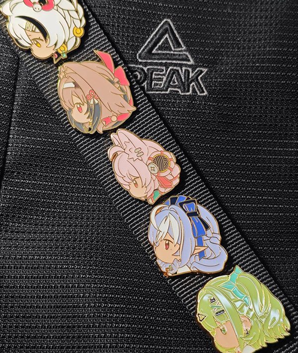**Zenless Zone Zero enamel pin badge featuring cute chibi anime characters, premium metal lapel pin for backpacks, jackets, hats, bags and accessories, collectible HoYoverse game merchandise for anime and gaming fans.**