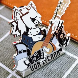 Zenless Zone Zero Harumasa & Lycaon Metal Badge ZZZ