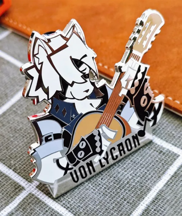 Zenless Zone Zero Harumasa & Lycaon Metal Badge ZZZ