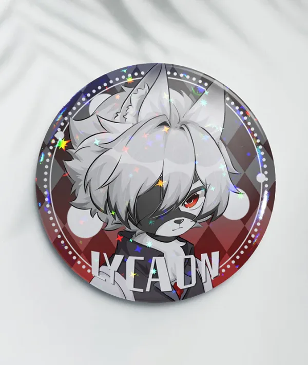 Zenless Zone Zero Von Lycaon Chibi Keychain Badge Stand ZZZ — image 2