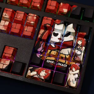 Zenless Zone Zero Ukinami Yuzuha Keycaps for Mechanical Keyboards ZZZ