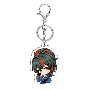 Zenless Zone Zero Zhu Yuan Chibi Keychain Badge Stand ZZZ