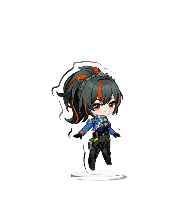 Zenless Zone Zero Zhu Yuan Chibi Keychain Badge Stand ZZZ — image 3