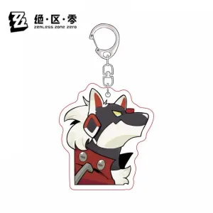 ZZZ Cute Furry Animal Series Keychain | Premium Zenless Zone Zero Acrylic Backpack Pendant