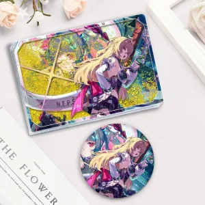 ZZZ Premium Quicksand Mahjong Block & Badge Set | Deluxe Zenless Zone Zero Liquid Glitter Acrylic Ornament